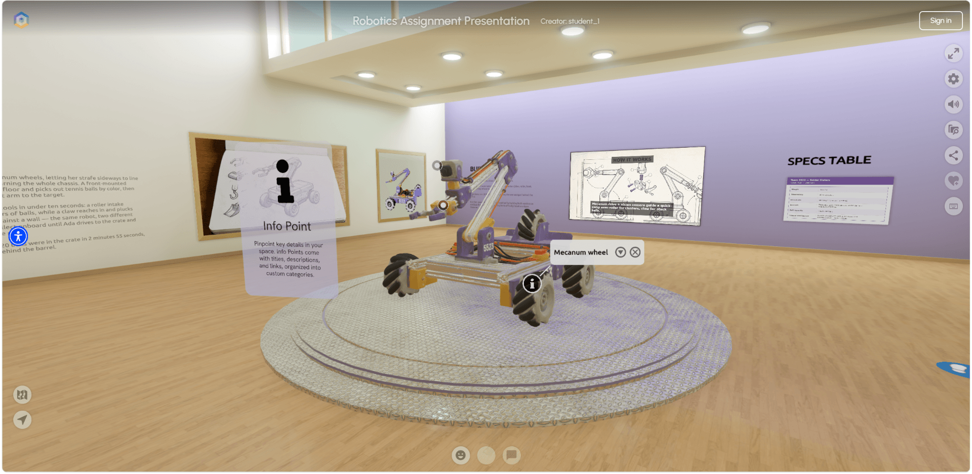 Exhibition assignments